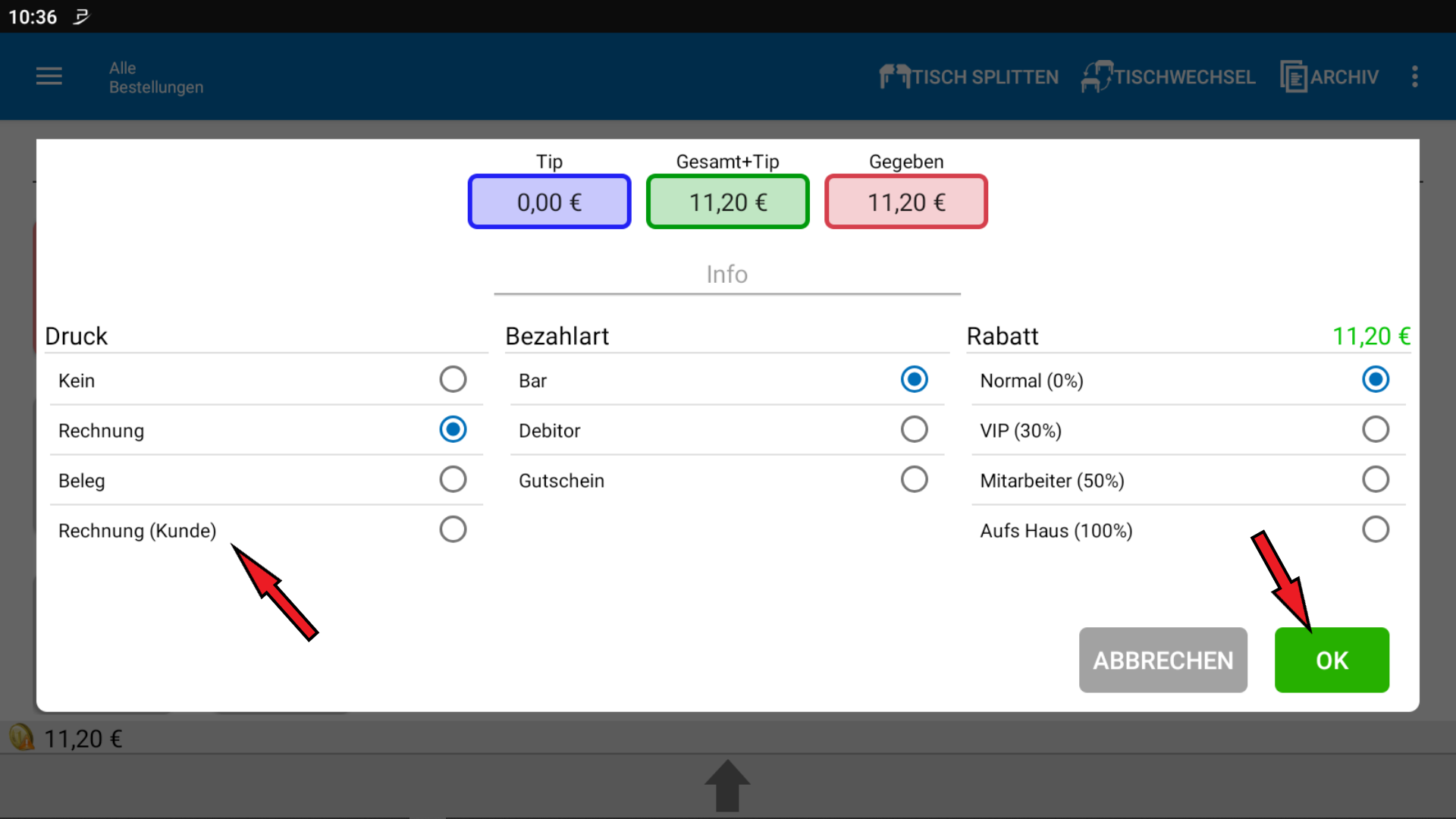 POS CASH Bewirtungsbeleg erstellen 1 POS CASH Bewirtungsbeleg erstellen 1
