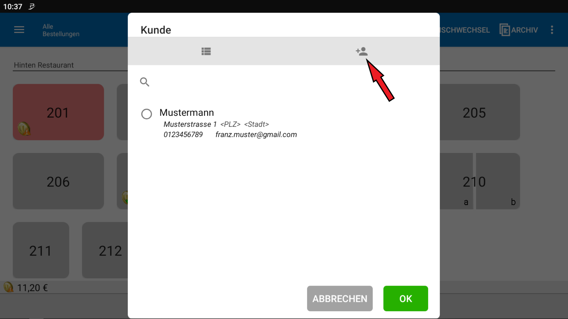 POS CASH Bewirtungsbeleg erstellen 2 POS CASH Bewirtungsbeleg erstellen 2