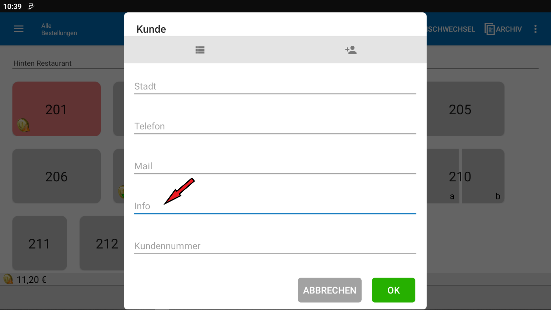 POS CASH Bewirtungsbeleg erstellen 4 POS CASH Bewirtungsbeleg erstellen 4