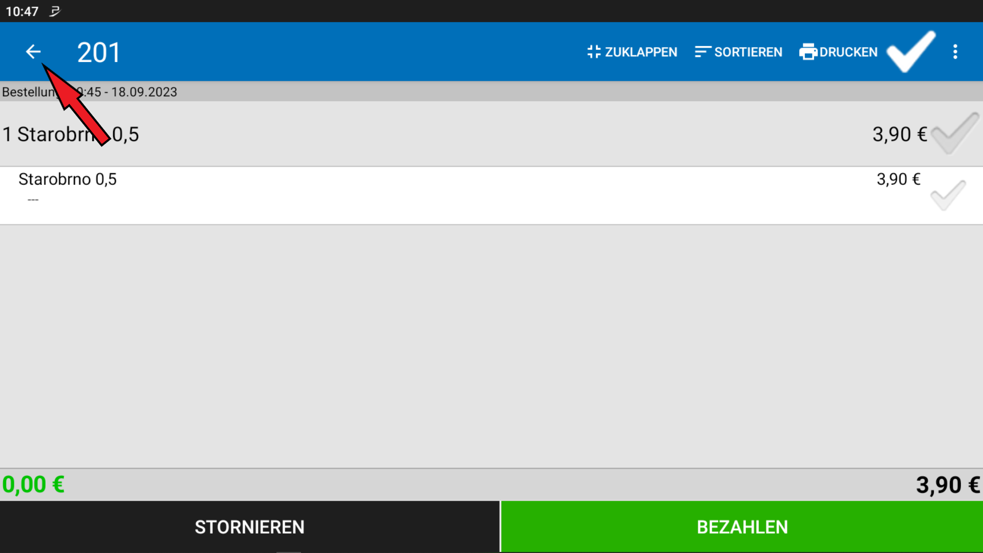 POS CASH Buchungen stornieren 6