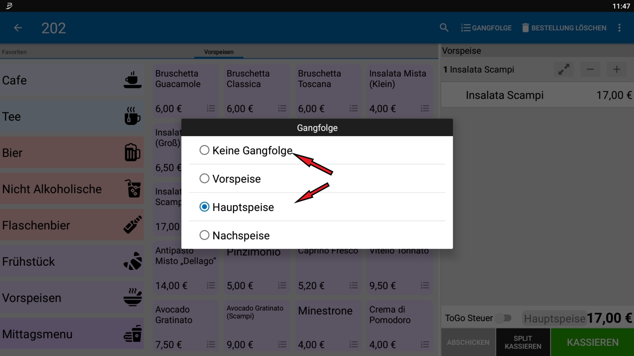 POS CASH Gangfolgen 6