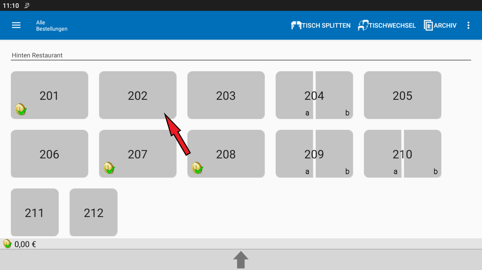 POS CASH Gutschrift 1