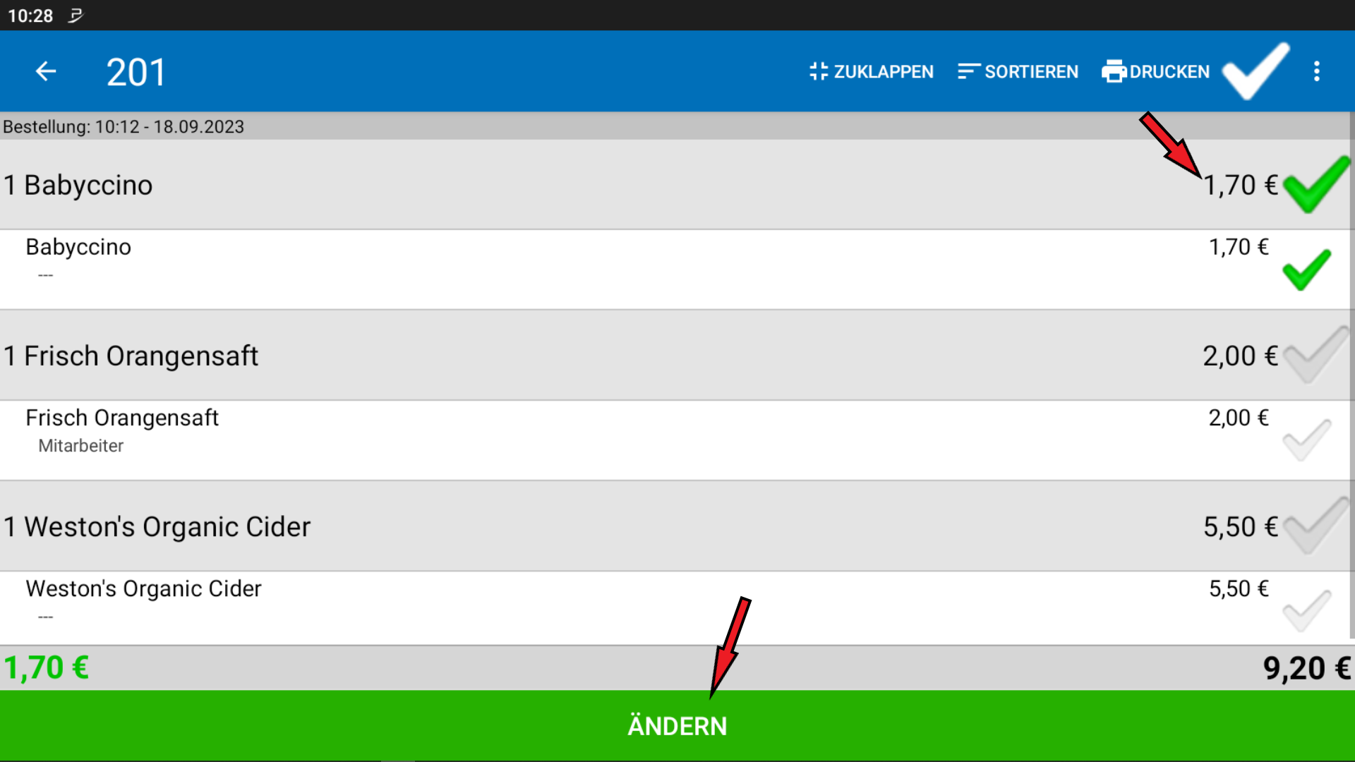 POS CASH Rabatt auf einzelne Artikel 5 POS CASH Rabatt auf einzelne Artikel 5