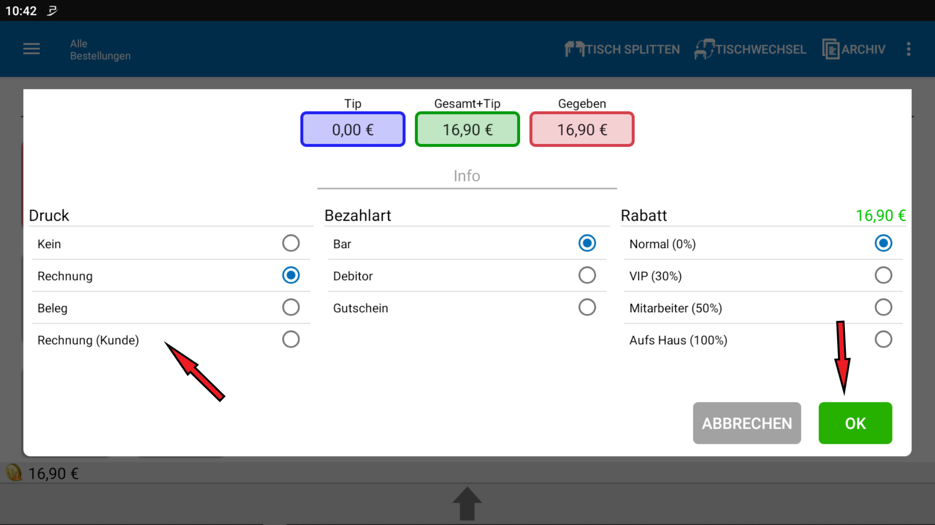 POS CASH Rechnung mit Kundenname 1 POS CASH Rechnung mit Kundenname 1