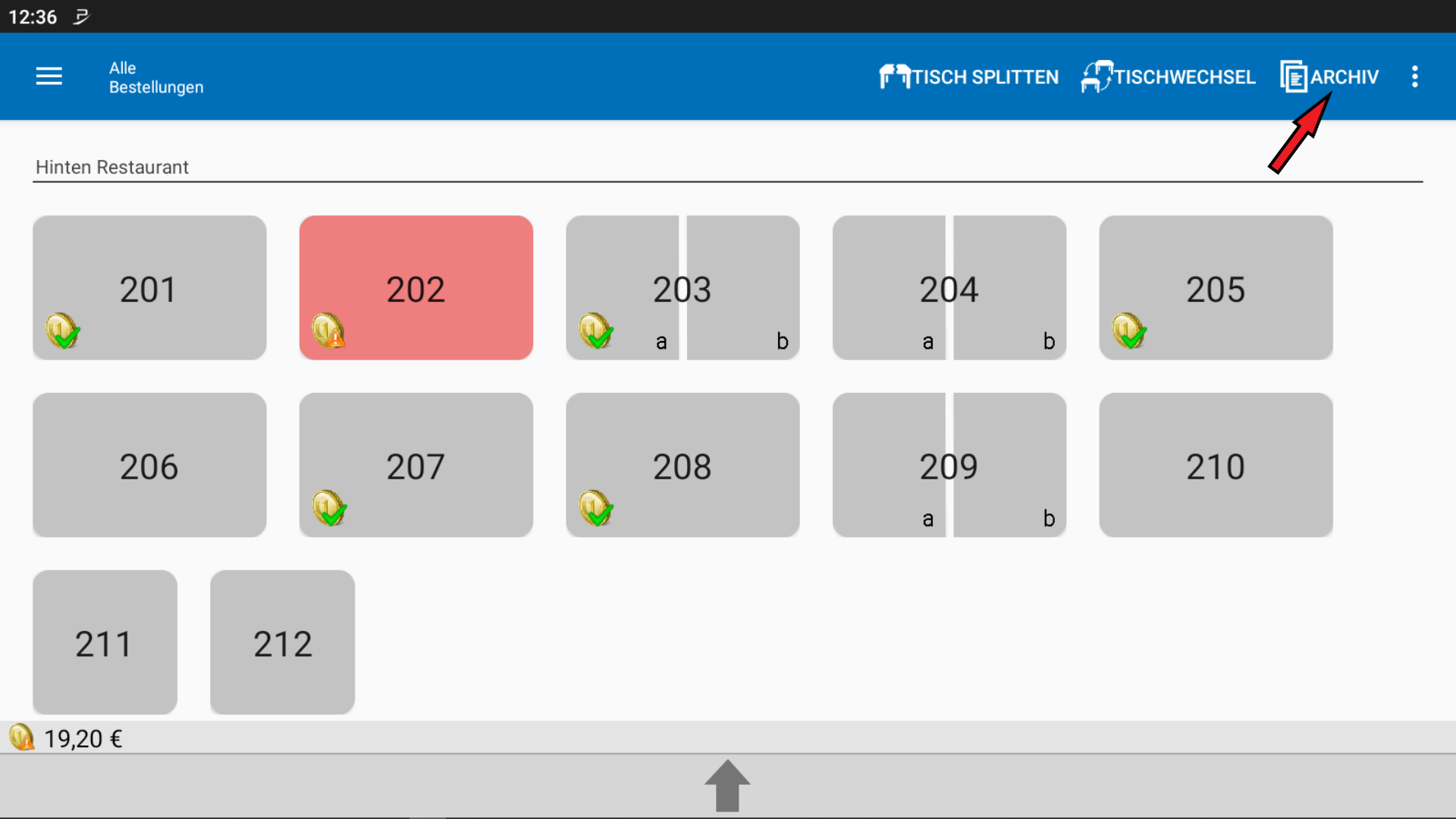 POS CASH Tischretten 1 POS CASH Tischretten 1