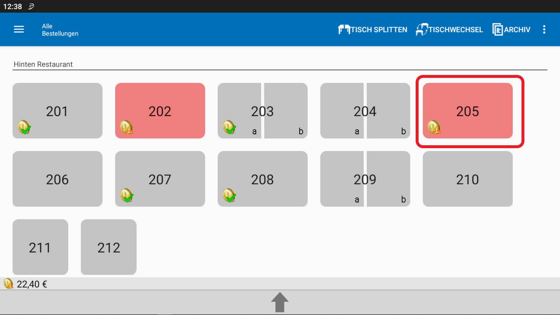 POS CASH Tischretten 5 POS CASH Tischretten 5