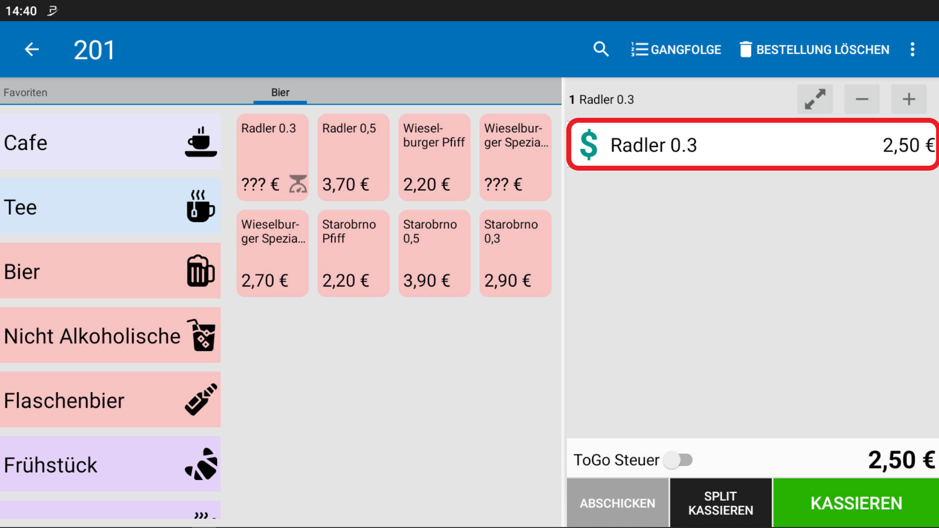 POS CASH Verwendung des Umrechnungsfaktors 3 POS CASH Verwendung des Umrechnungsfaktors 3