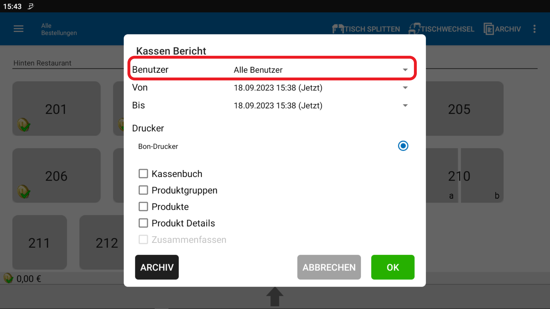 POS CASH einzeln abrechnen 3 POS CASH einzeln abrechnen 3