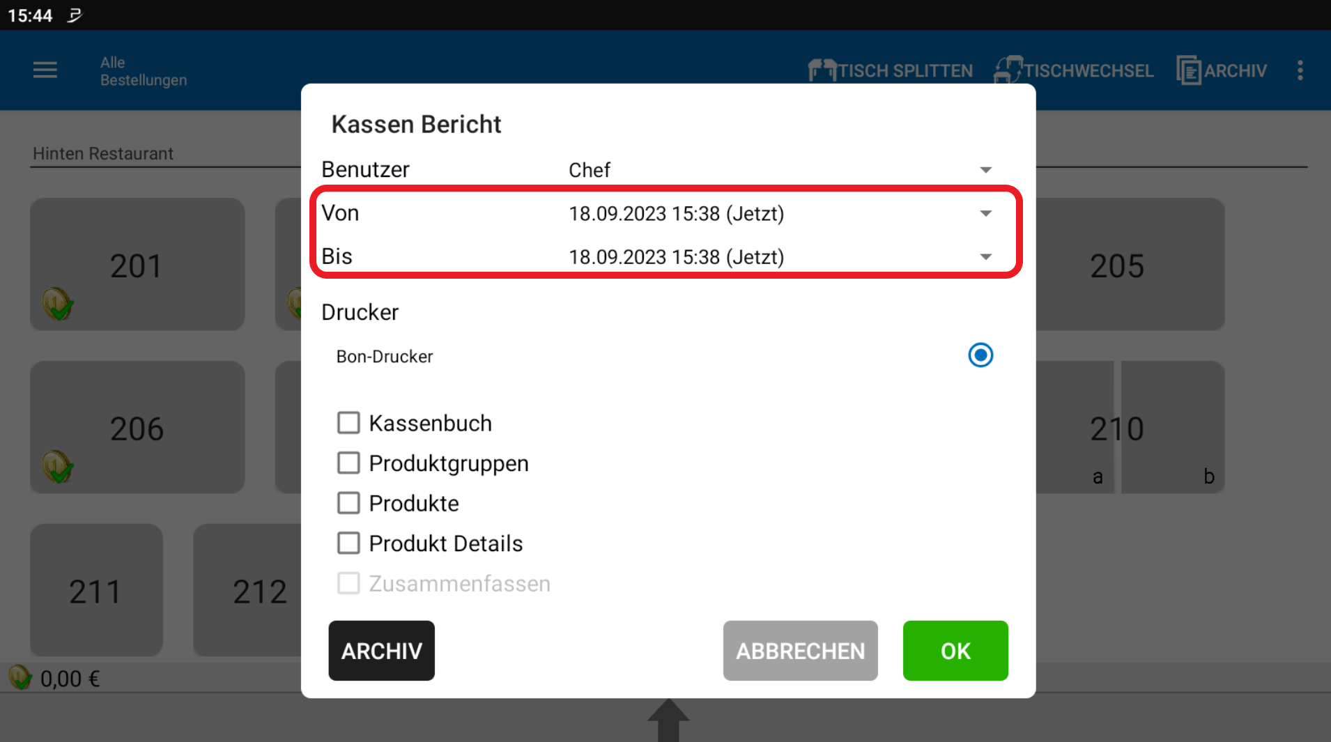 POS CASH einzeln abrechnen 4 POS CASH einzeln abrechnen 4