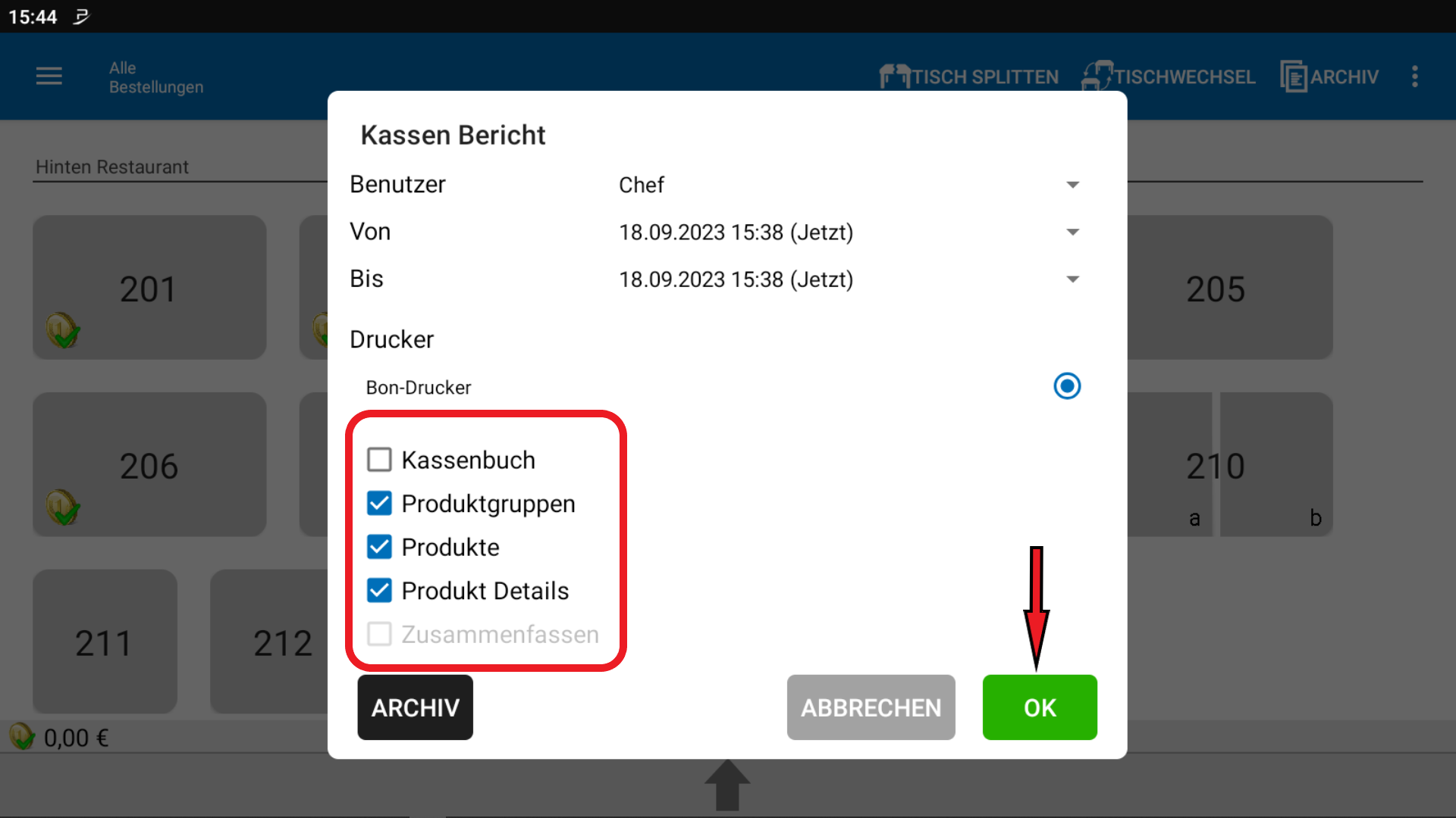 POS CASH einzeln abrechnen 5 POS CASH einzeln abrechnen 5