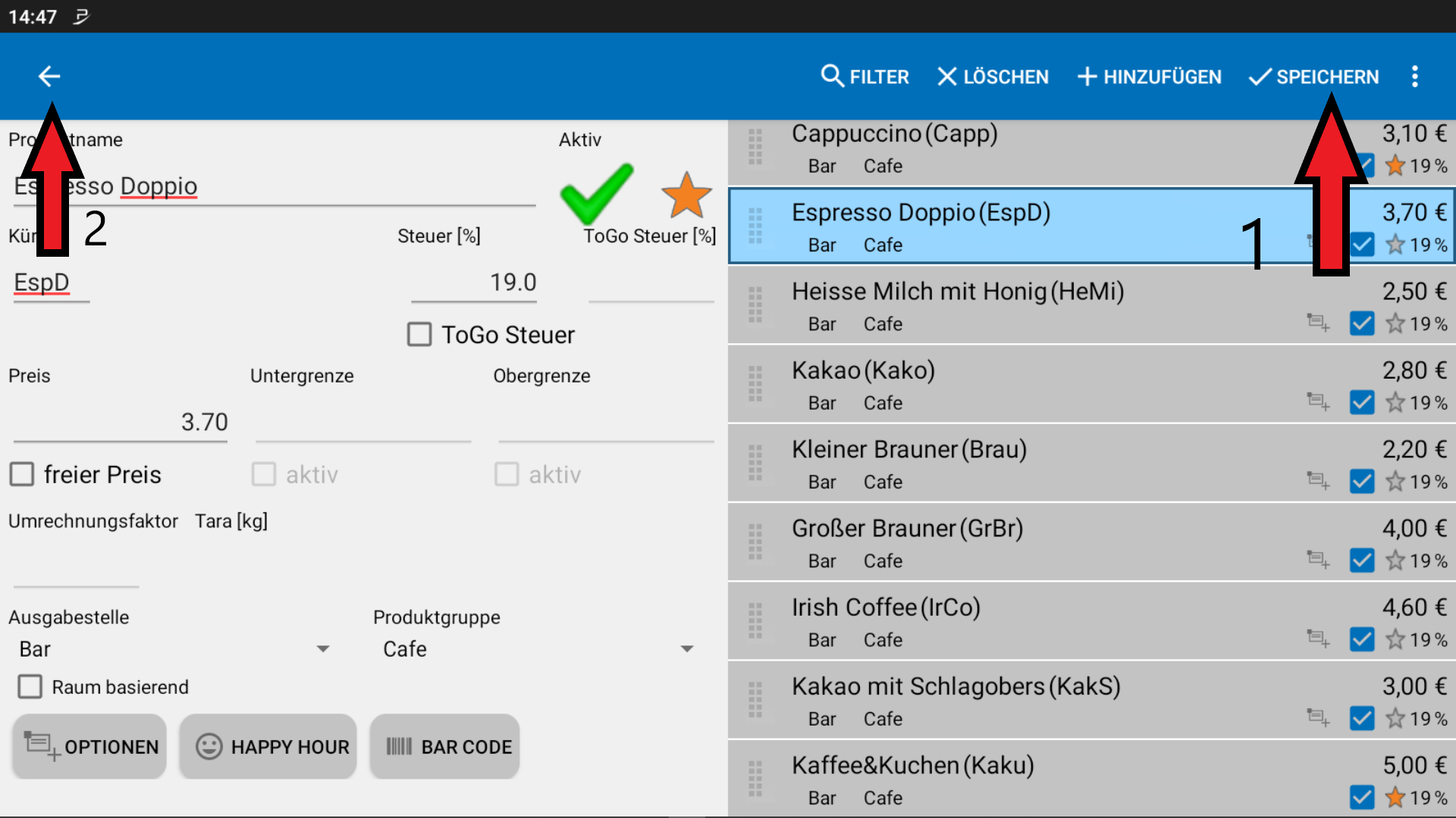 Artikel zu Favoriten hinzufügen 5