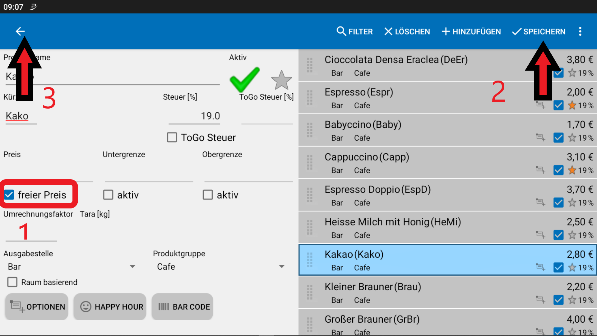 POS CASH Freie preis 4