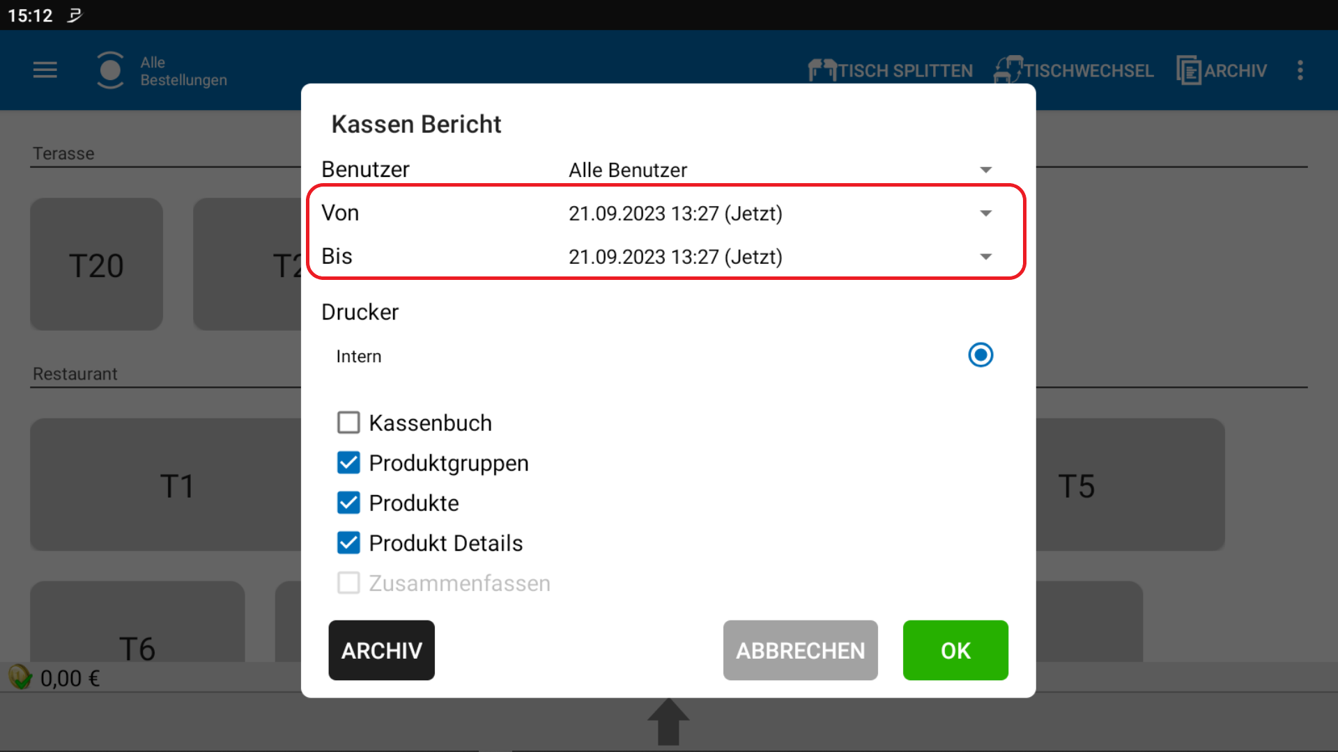 POS CASH Kassenbericht erstellen 3 POS CASH Kassenbericht erstellen 3