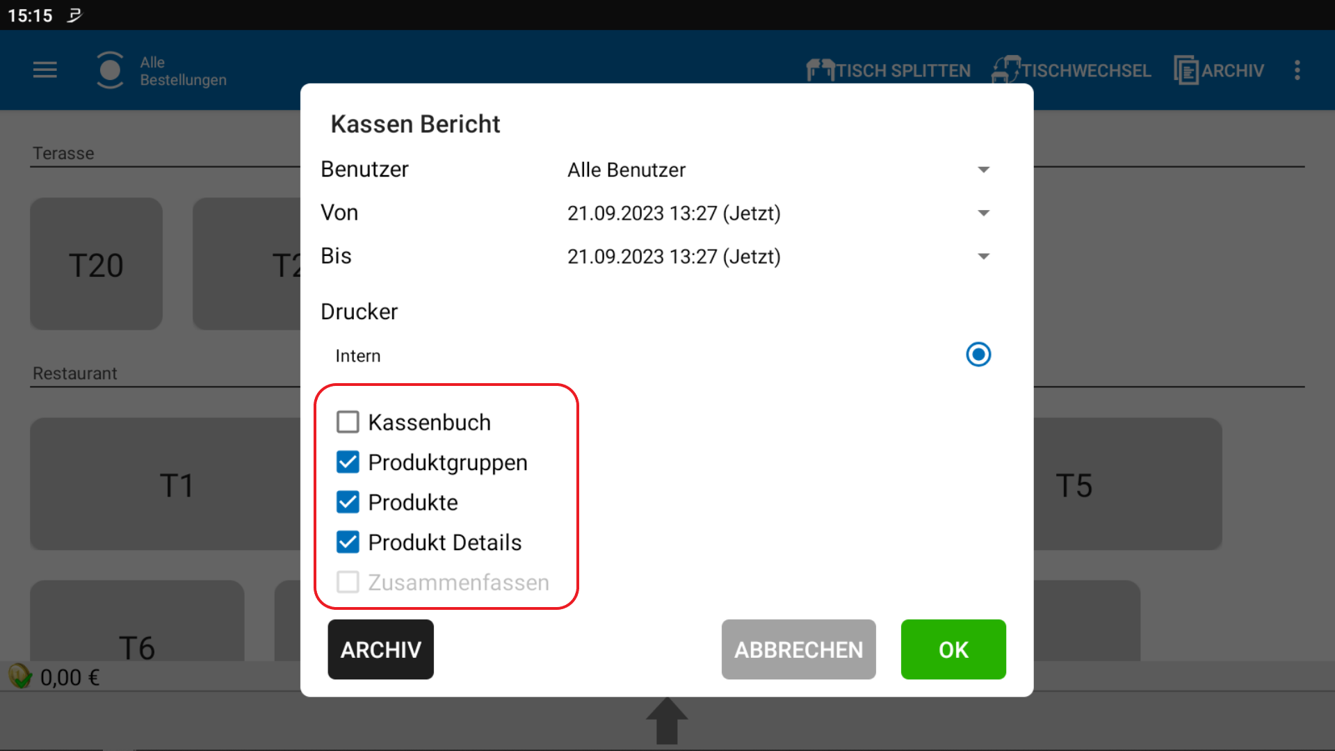 POS CASH Kassenbericht erstellen 4 POS CASH Kassenbericht erstellen 4