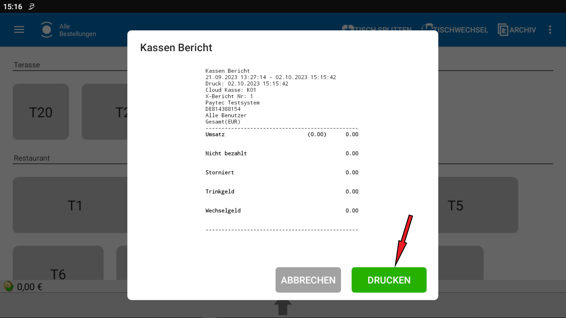 POS CASH Kassenbericht erstellen 5 POS CASH Kassenbericht erstellen 5