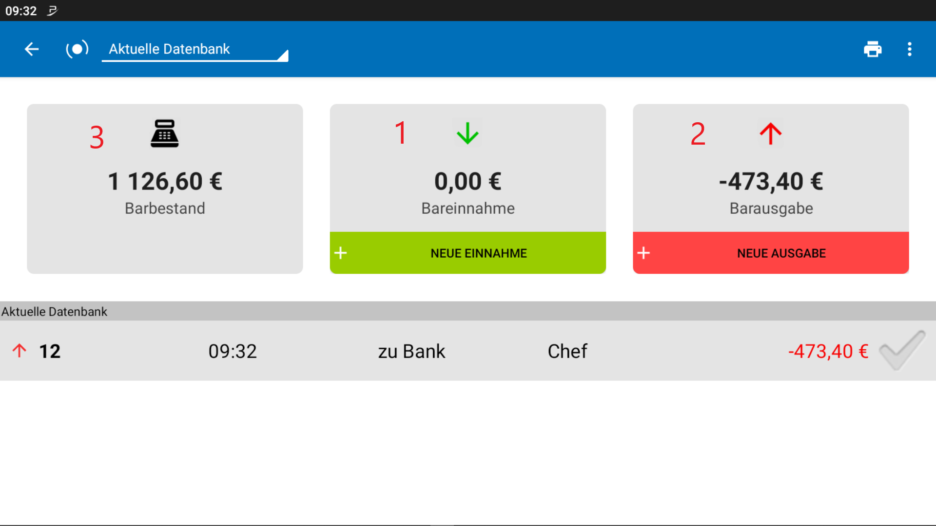POS CASH Manuelle Buchungen 7