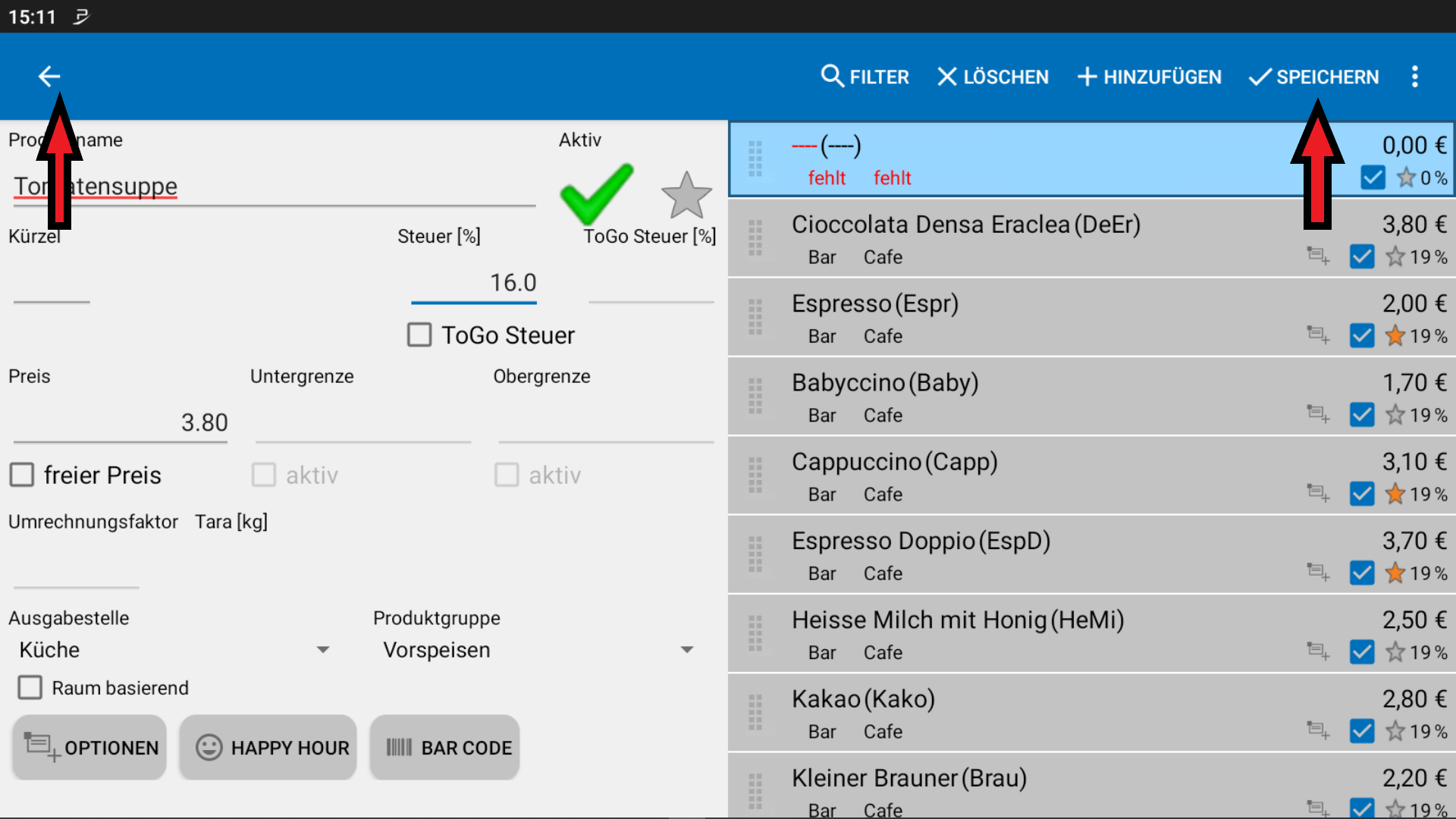 POS CASH Neuen Artikel anlegen 4 POS CASH Neuen Artikel anlegen 4