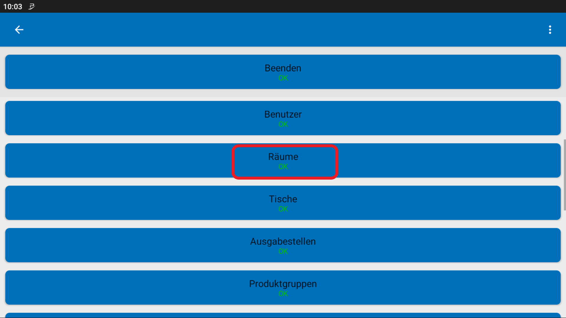 POS CASH Räume anlegen 3 POS CASH Räume anlegen 3