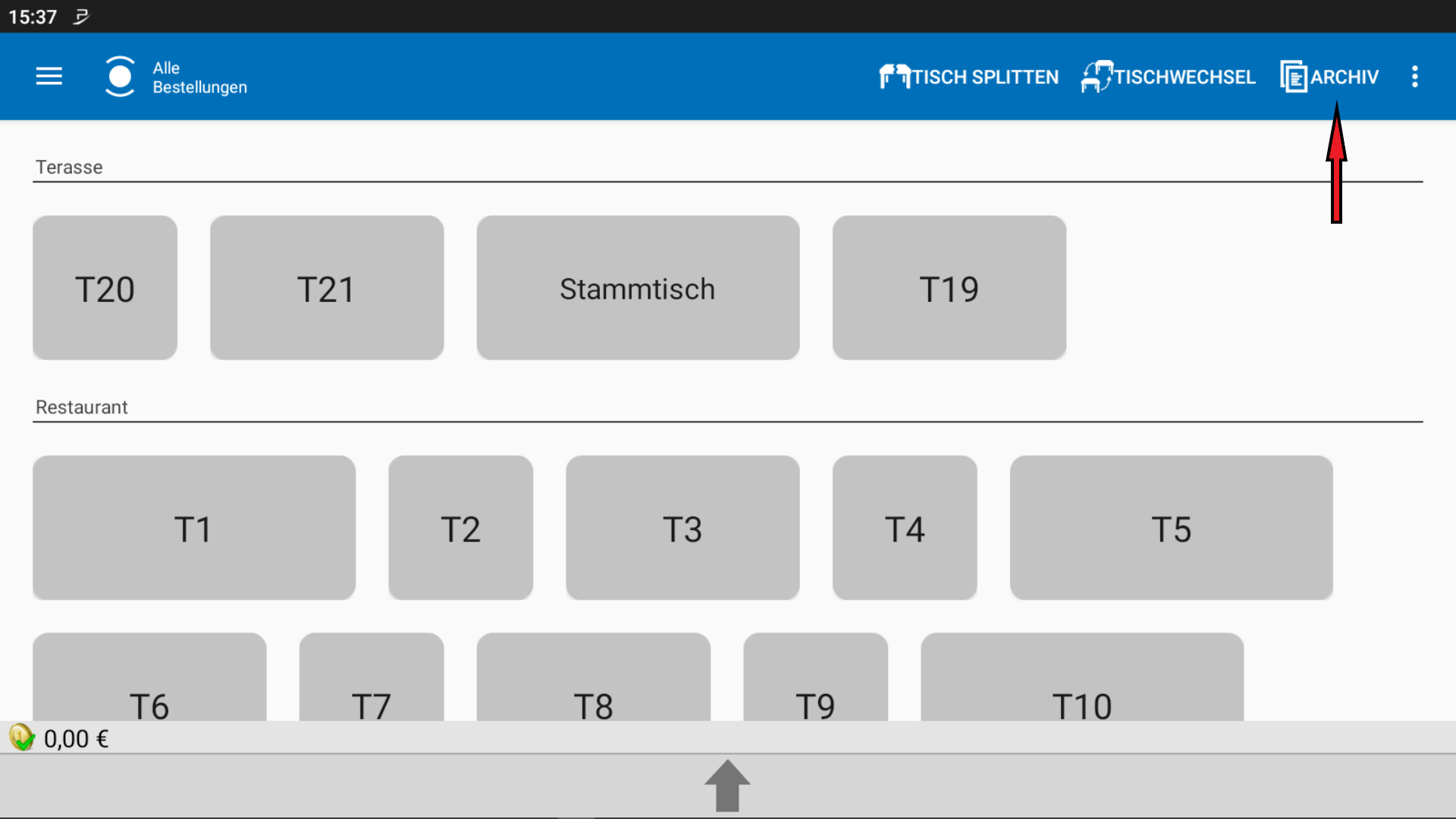 POS CASH Rechnungs Archiv 1