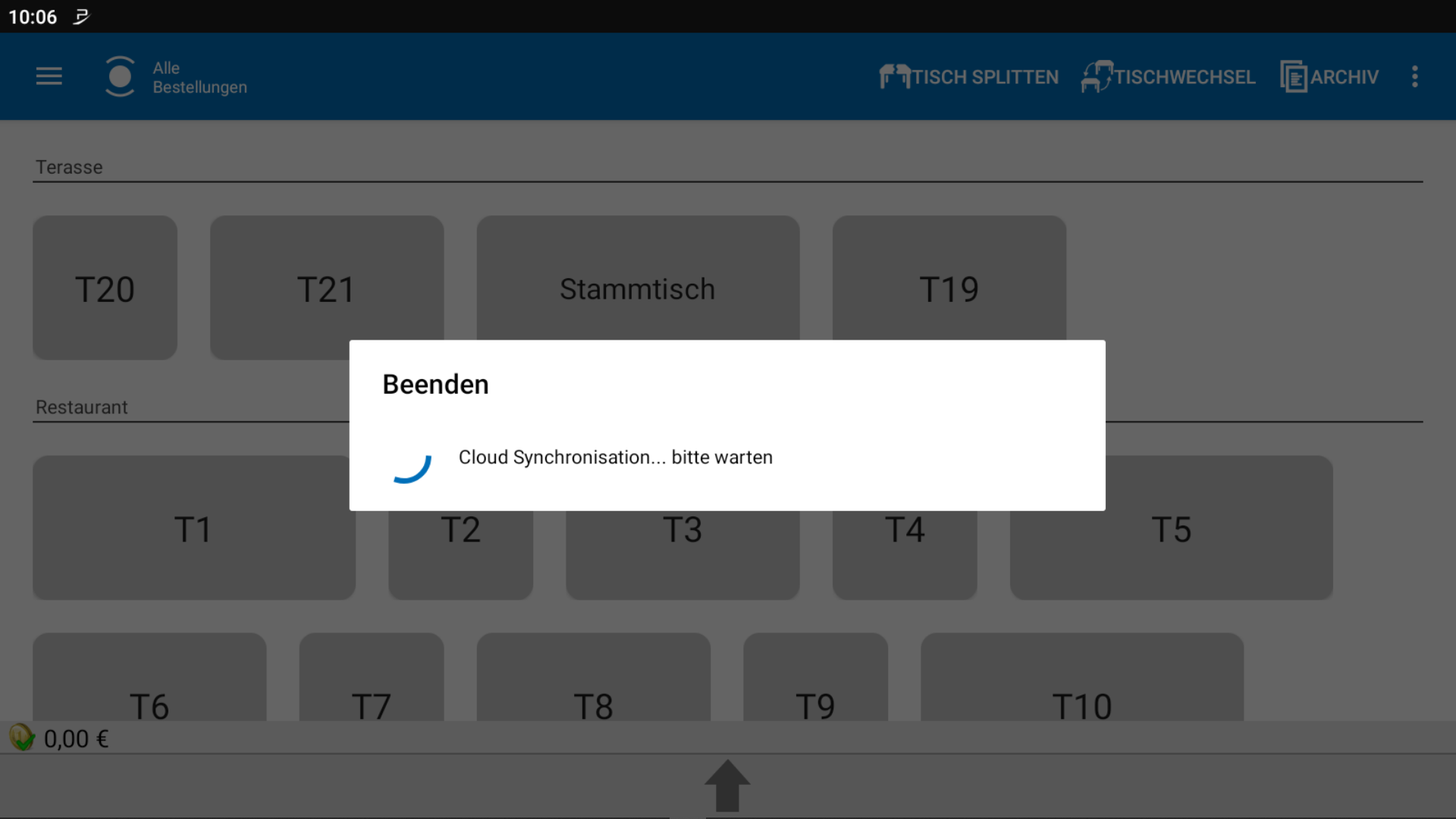 POS CASH Tages abschluss 15