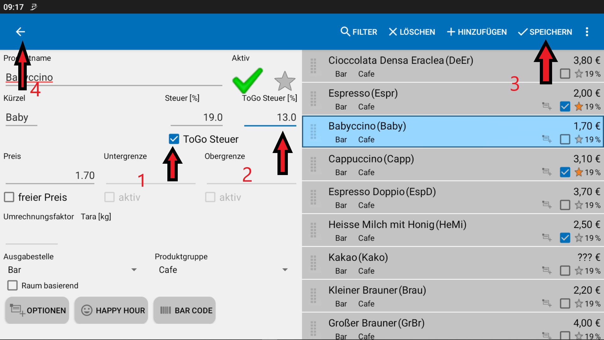 POS to go steuer 4 POS to go steuer 4