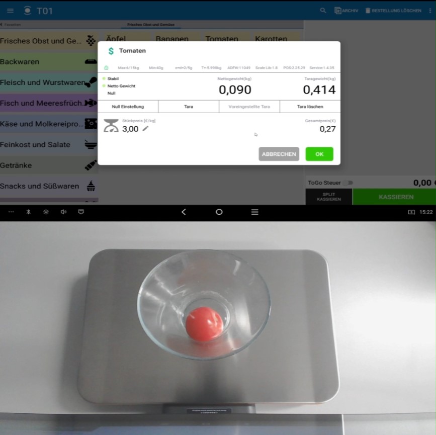 Artikel-auflegen POS CASH Artikelanzahl beim Bonieren ändern 5